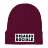 disagio sociale beanie cappello di lana cappello invernale disasgio sociale italia disagio disagiati